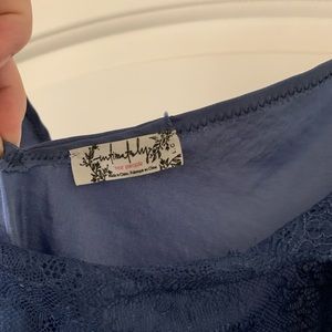 Free people blue blouse